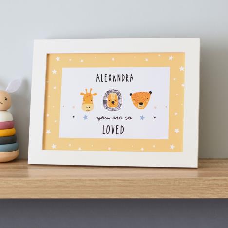 Personalised So Loved Nursery A4 Framed Print Extra Image 2